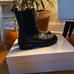 Asos black lug boots. Worn once